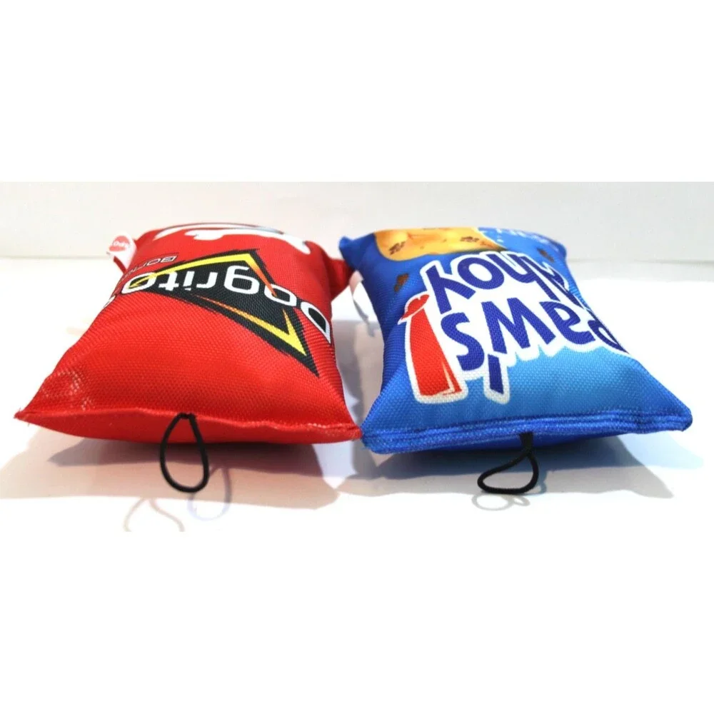 Spot Fun Food Dogritos Red Plush Squeaker & Paws Ahoy Chewy Dog Toy Lot 2 Set